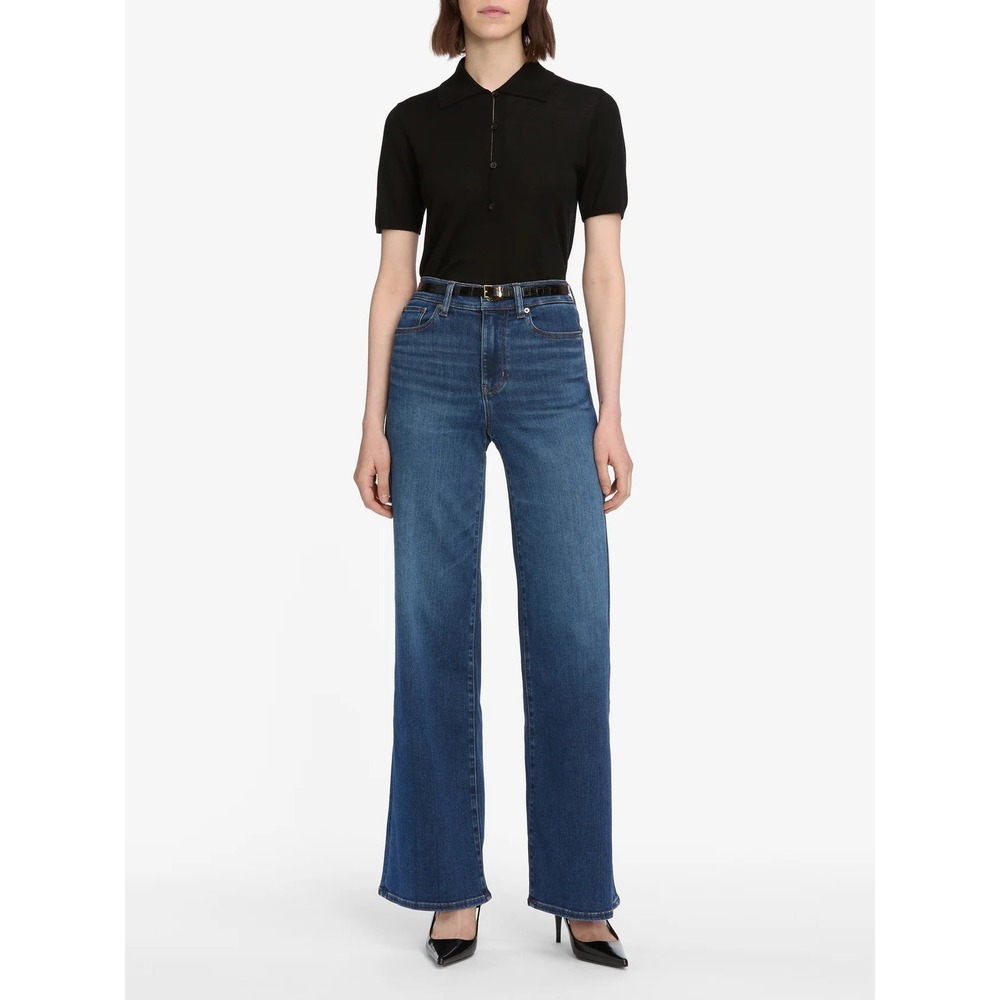 FRAME Le Slim Palazzo High Rise Wide Leg Jeans in Celebrity Wash, Womens Size 26